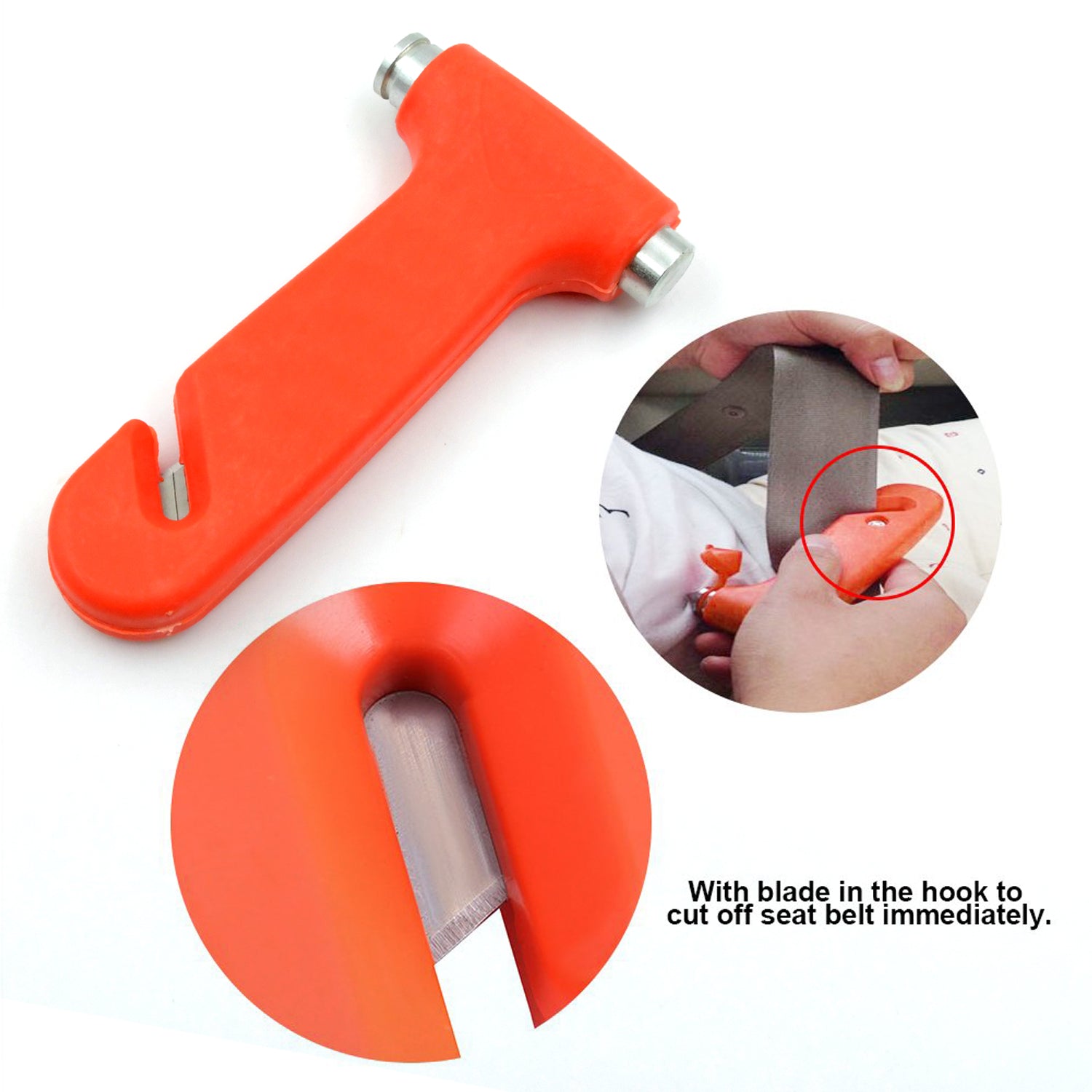 ALVENZA Car Safety Hammer – Emergency Window Breaker & Cutter | Safora