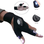 LED Flashlight Gloves Hands-Free Work & Outdoor Light | Grow Wear - Front View