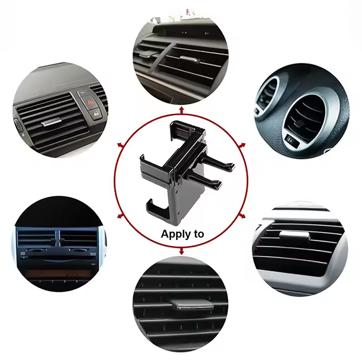 ALVENZA Car Mobile Holder – Secure Air Vent & Dashboard Mount | Velvet Wheels
