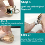 Keychain Nail Clipper – Portable with Built-in File | AuriGlam