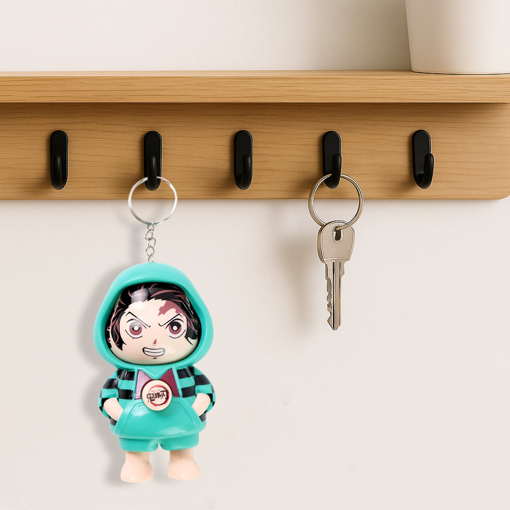 ALVENZA Cartoon Character Keychain – Durable PVC Cute Mini Figure