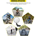 ALVENZA Bar End Bike Mirror – Universal Fit, 360° Rotatable | RaceVault