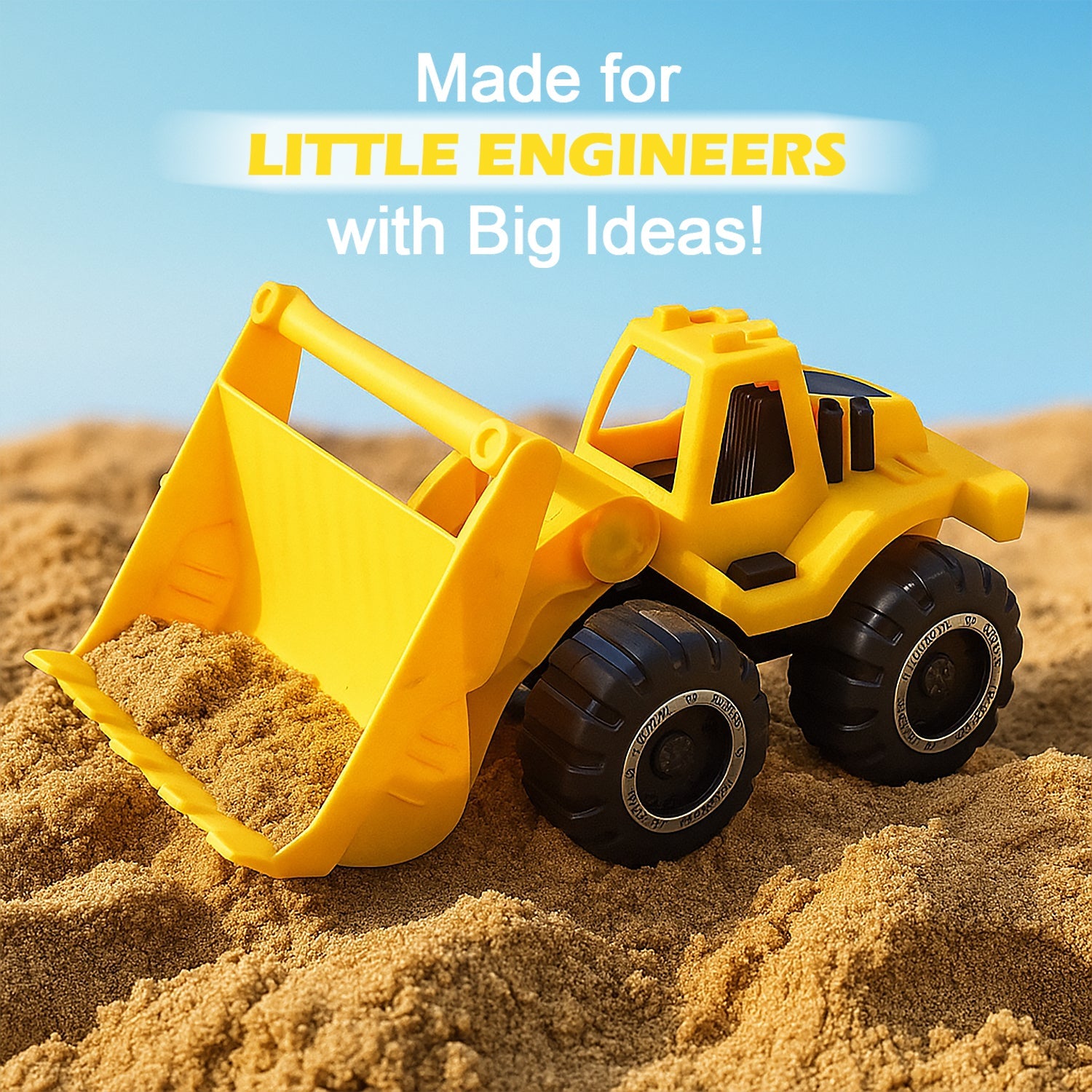 Friction-Powered Construction Toy Durable & Battery-Free Play Vehicle - Detail View 6