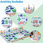 ALVENZA Wooden Number Puzzle – Magnetic Learning Board | Aditi