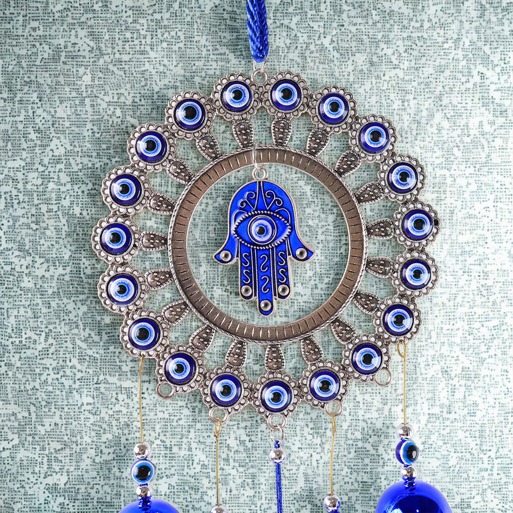 ALVENZA Om Evil Eye Wind Chime – Protective Spiritual Home Decor