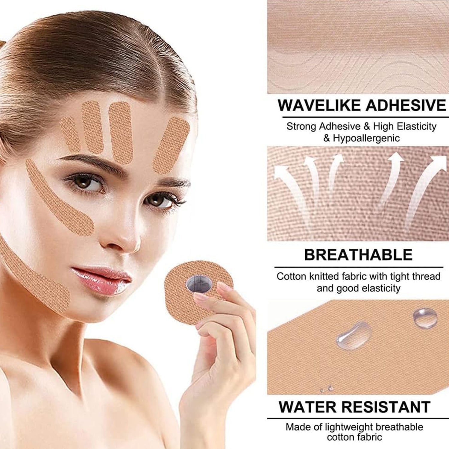 Face Lifting Tape Skin Firming & Wrinkle Reduction | Velvet Wellness - Front View