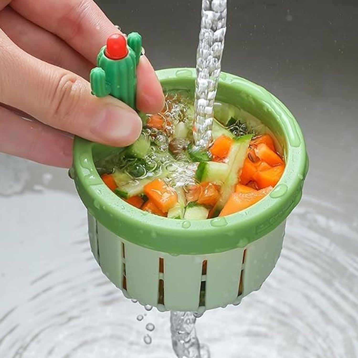 Kitchen Sink Drain Strainer Automatic Waste Filter | Garth - Back View