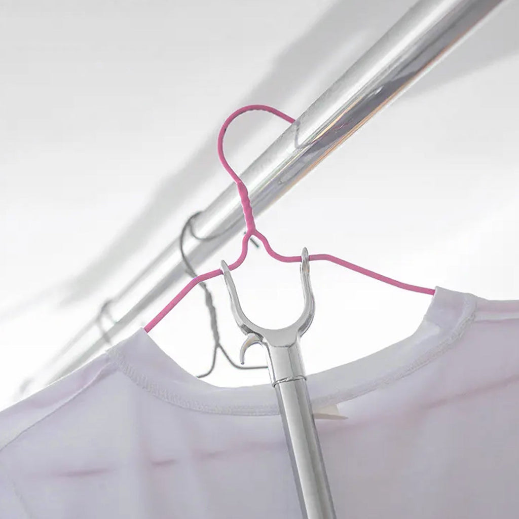 Telescopic Clothes Hook Extendable Garment Hanger (155 cm) - Back View
