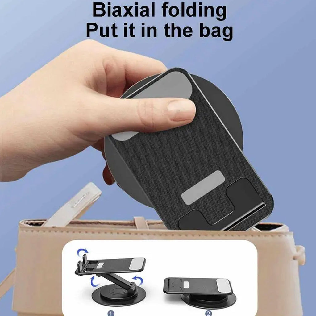 ALVENZA Rotating Mobile Stand – Foldable, Adjustable Phone Holder | Deskrova