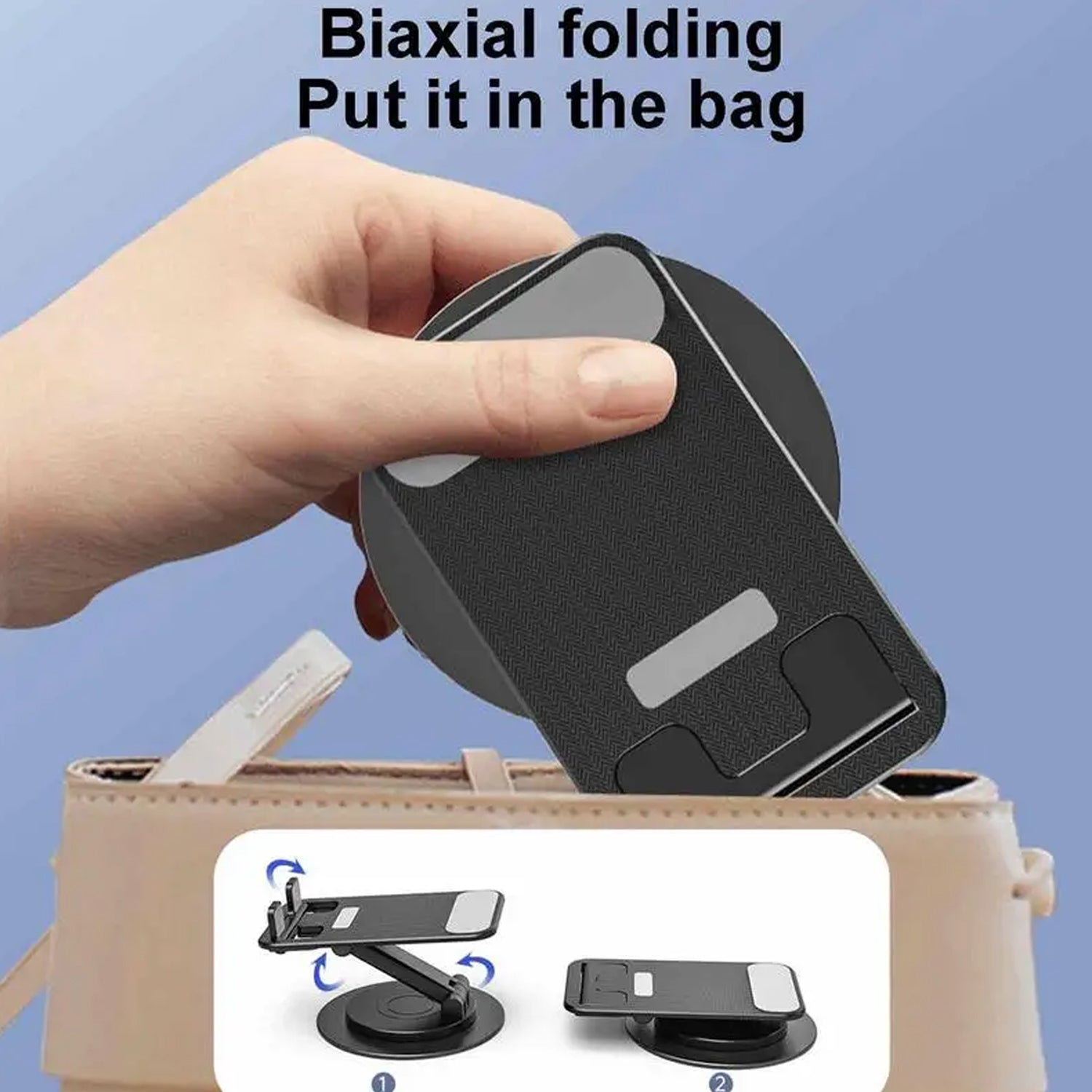 ALVENZA Rotating Mobile Stand – Foldable, Adjustable Phone Holder | Deskrova