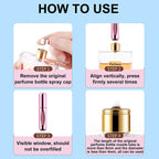 Refillable Perfume Bottle 5ml Travel Spray - Front View