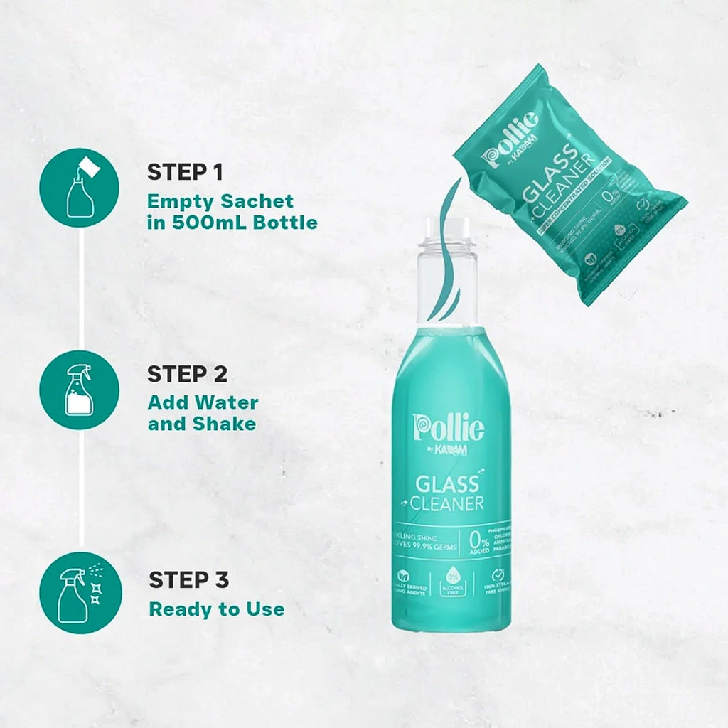 ALVENZA Concentrated Glass Cleaner – Eco-Friendly Refillable Spray Kit