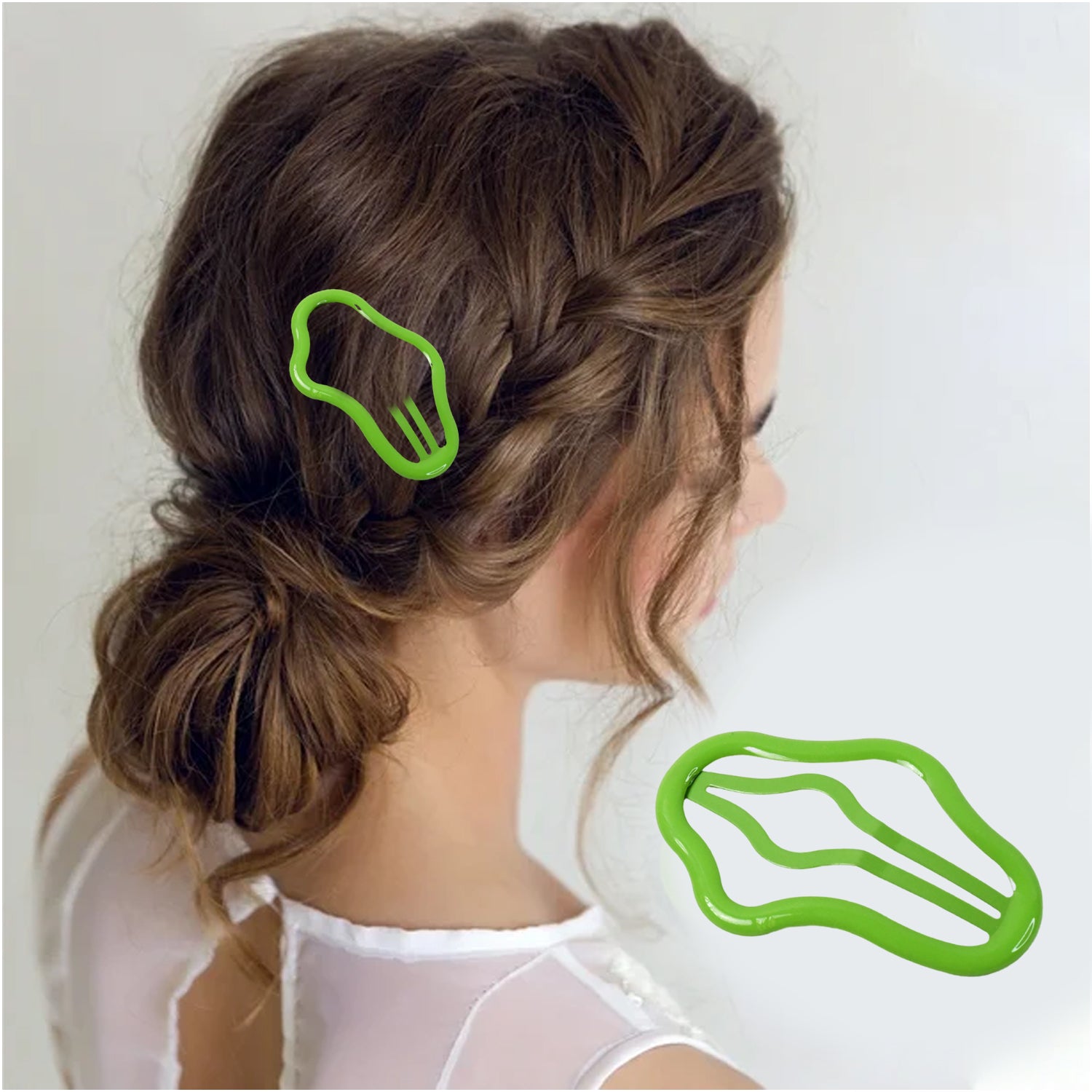 Multicolor Hair Clips Vibrant Metal Hairpins for Daily Style - Detail View 6