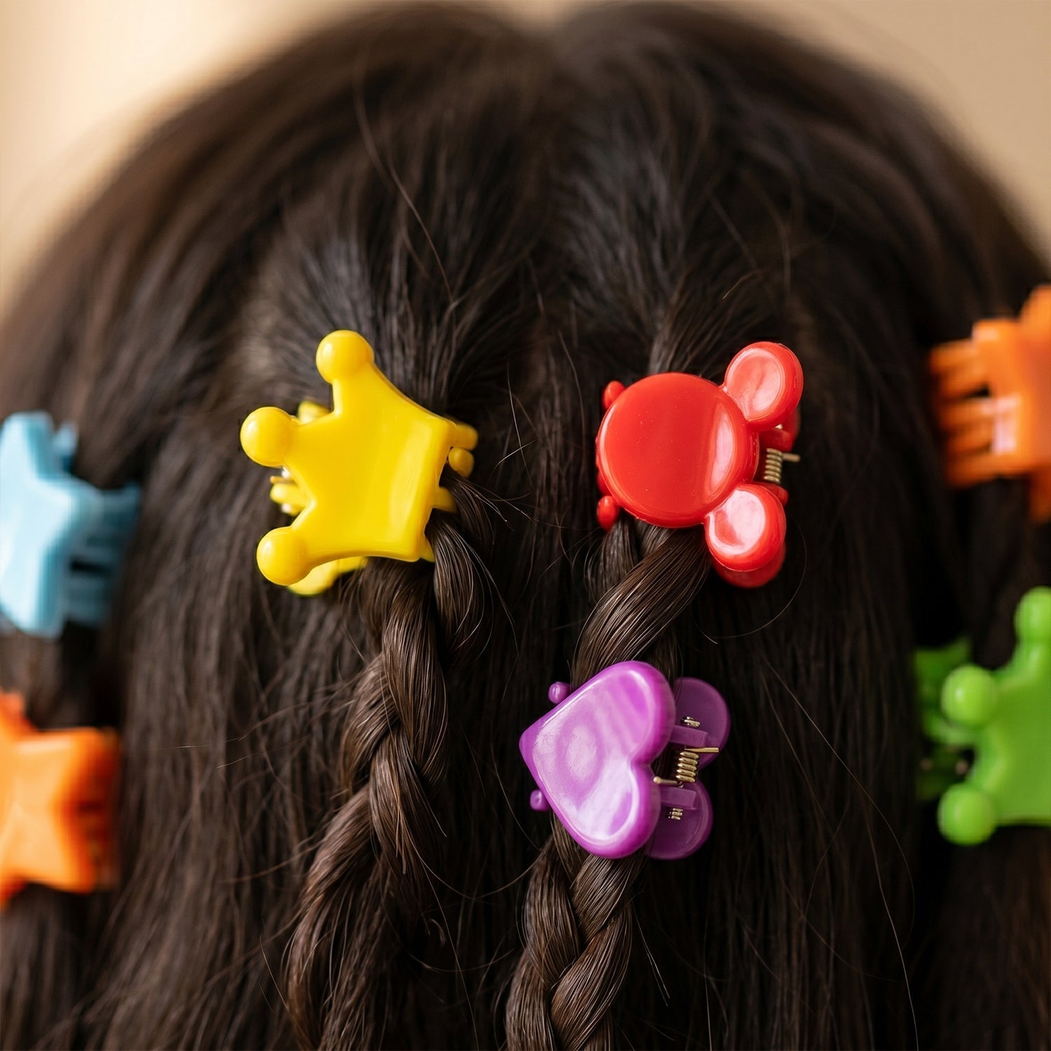Mini Hair Claw Clips Set Cute & Strong Grip Styling Accessories - Detail View 5