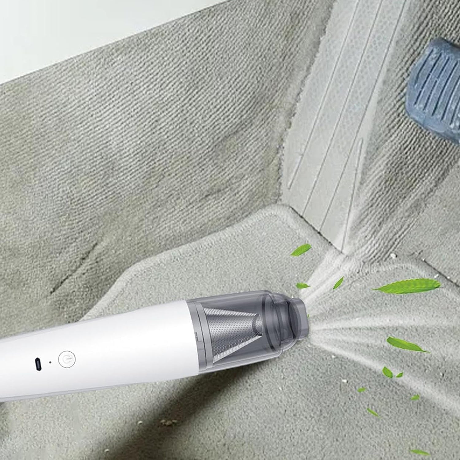 ALVENZA Mini Handheld Vacuum Cleaner – Cordless Rechargeable with 5 Nozzles