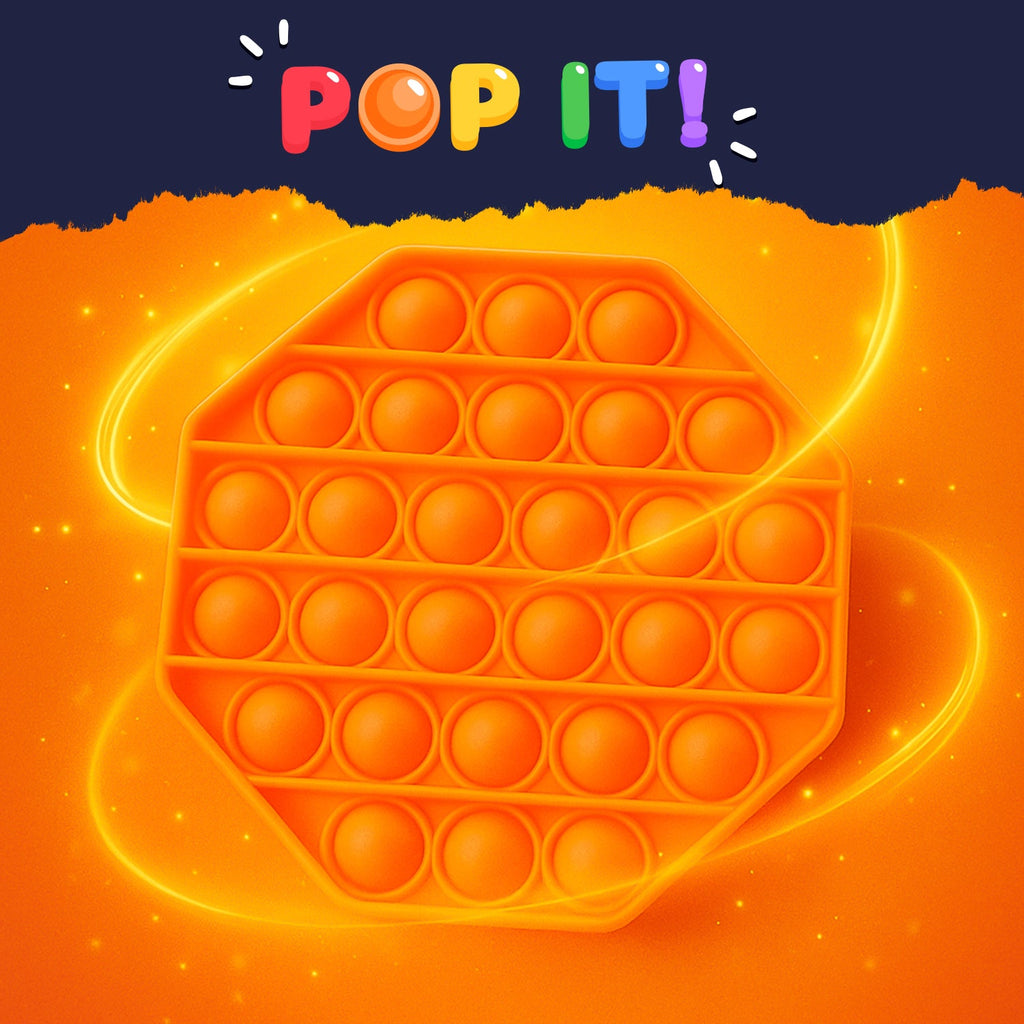 Hexagon Silicone Pop It Fidget Toy Stress Relief & Focus - Detail View 7