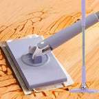ALVENZA Mini Mop with Automatic Cloth Change & Push-Pull Handle | Velvet Wipe