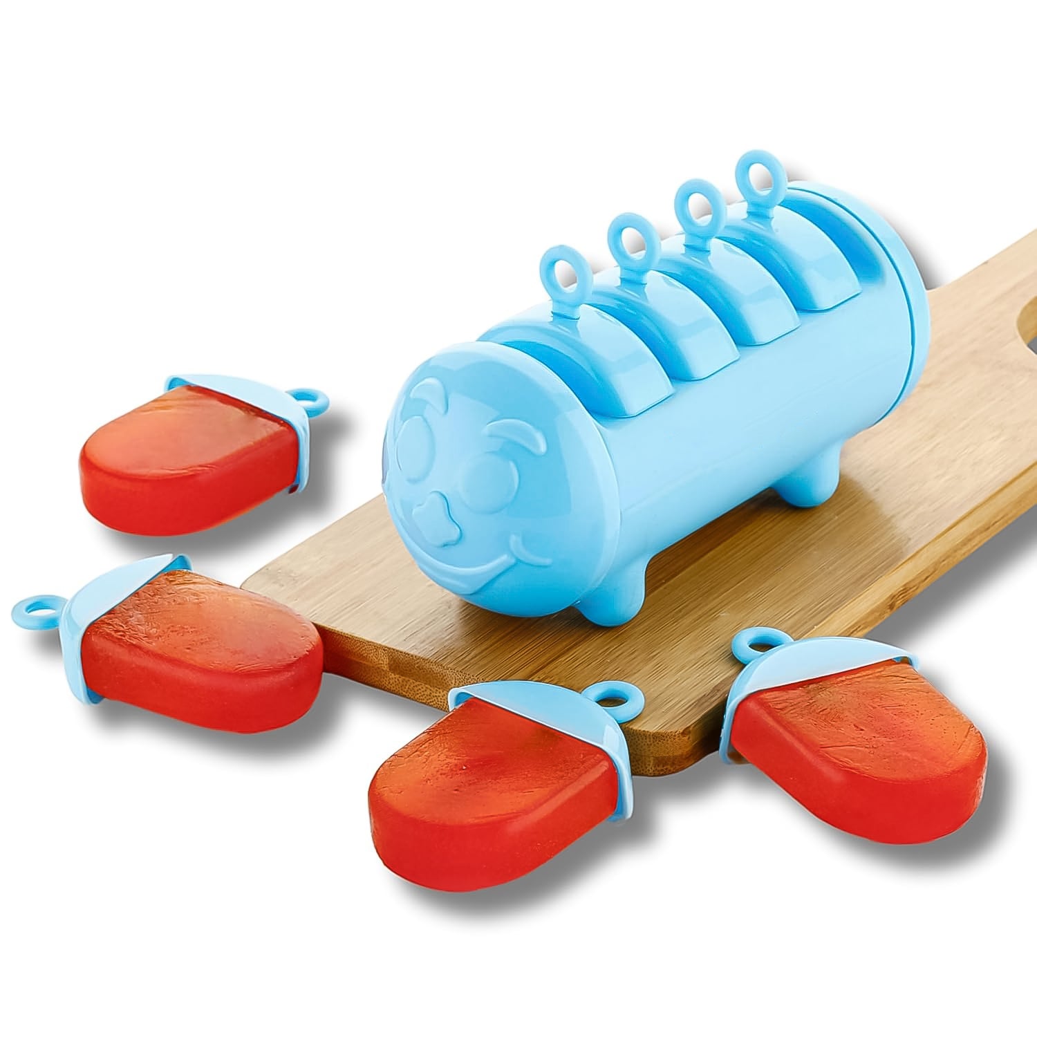 Ice Candy Maker 4 Compartment Homemade Kulfi Mould | Konvex - Back View
