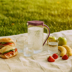 ALVENZA Plastic Jug with Glasses Combo – 5-Piece BPA-Free Serving Set