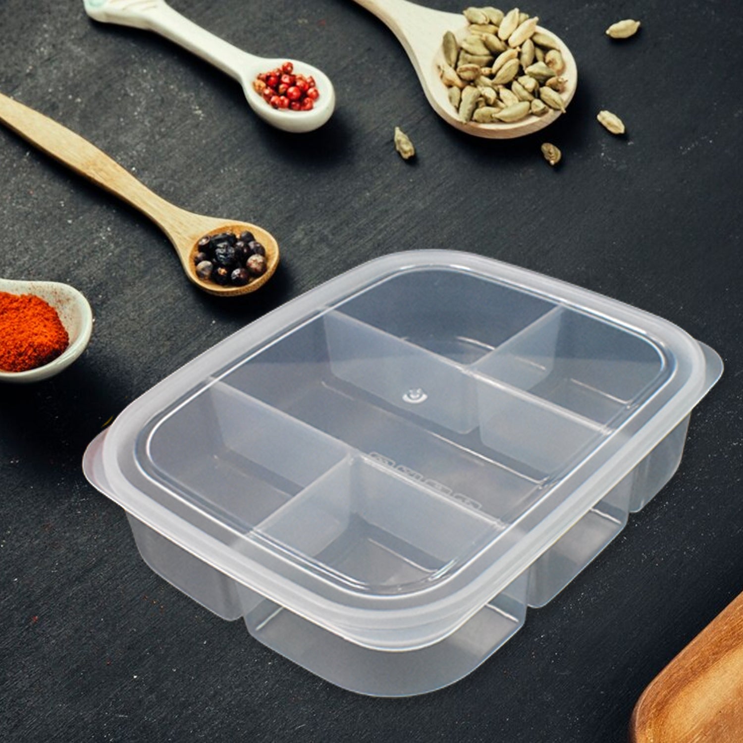 5 Compartment Lunch Box Reusable Food Prep Container | Lunchie Bunchie