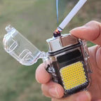 ALVENZA Electric Lighter Flashlight – USB Rechargeable 3-Mode COB | Indo Glow