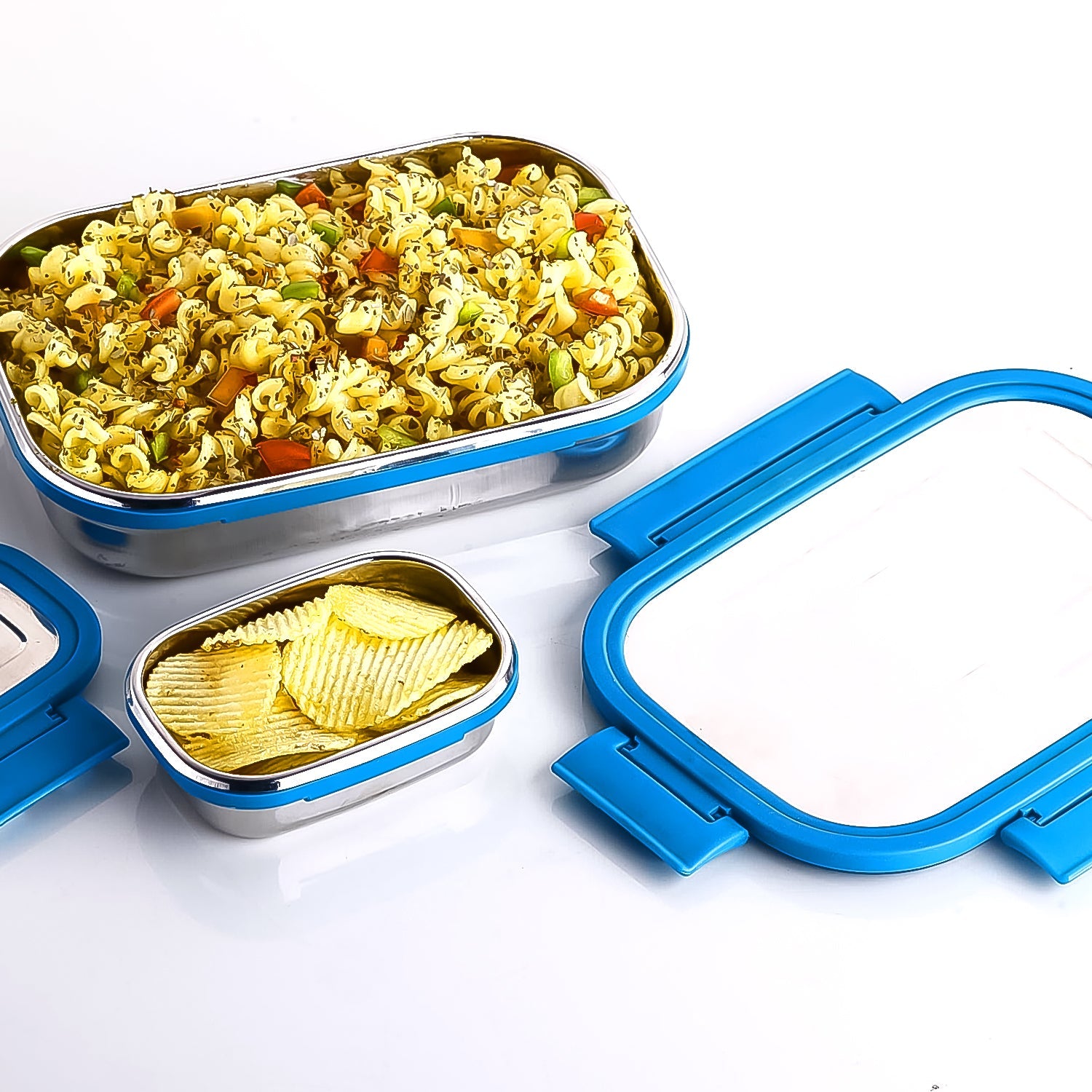 ALVENZA Stainless Steel Lunch Box – Durable Leak-Proof 2 Pc Set