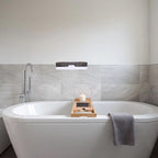 Adhesive Shower Caddy Rustproof Plastic Organizer | FreshAura - Back View