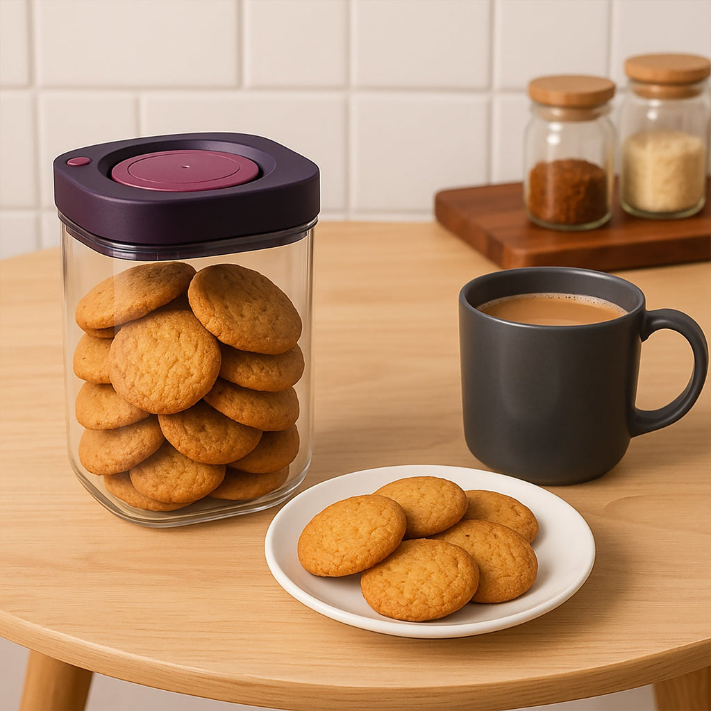 ALVENZA Airtight Kitchen Storage Containers – 2 Pc Set 1200ml Each