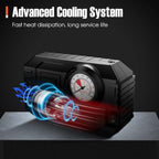 ALVENZA Portable Tire Inflator – 12V Air Compressor with Gauge | RaceVault