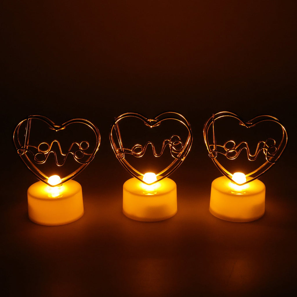 ALVENZA Romantic Heart Love Table Decor – Elegant Rose Gift Set