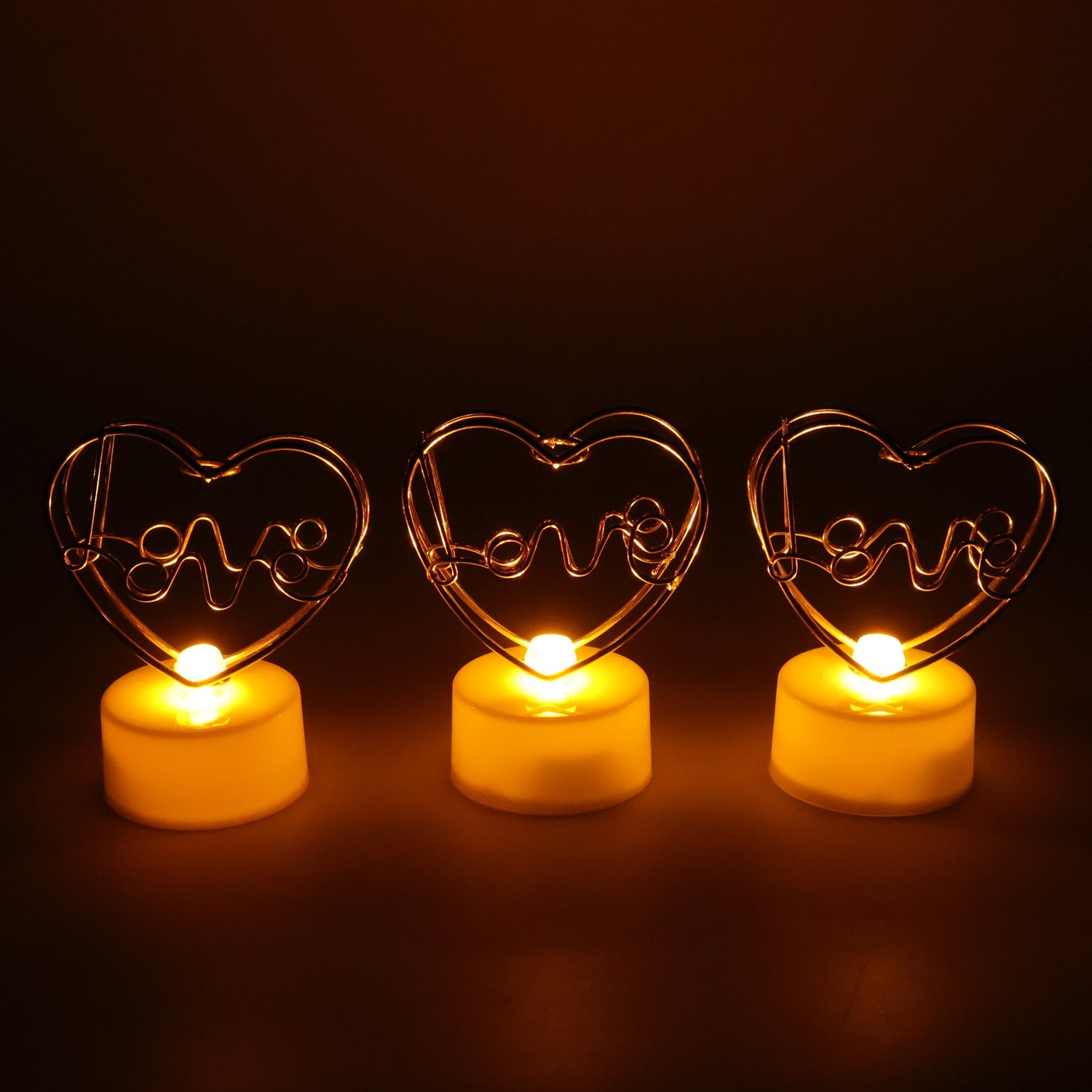 ALVENZA Romantic Heart Love Table Decor – Elegant Rose Gift Set
