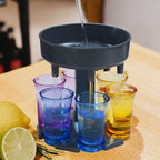 ALVENZA 6-Port Drink Dispenser Stand – Even Flow for Party Shots