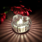 ALVENZA LED Crystal Tealight Candles – Elegant Flameless Warm Glow (6 Pc)
