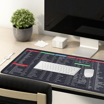 Shortcut Keyboard Mat – Large Anti-Slip Desk Pad
