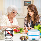 Electric Lunch Box 3-in-1 Stainless Steel Food Heater | Lunchie Bunchie - Detail View 5