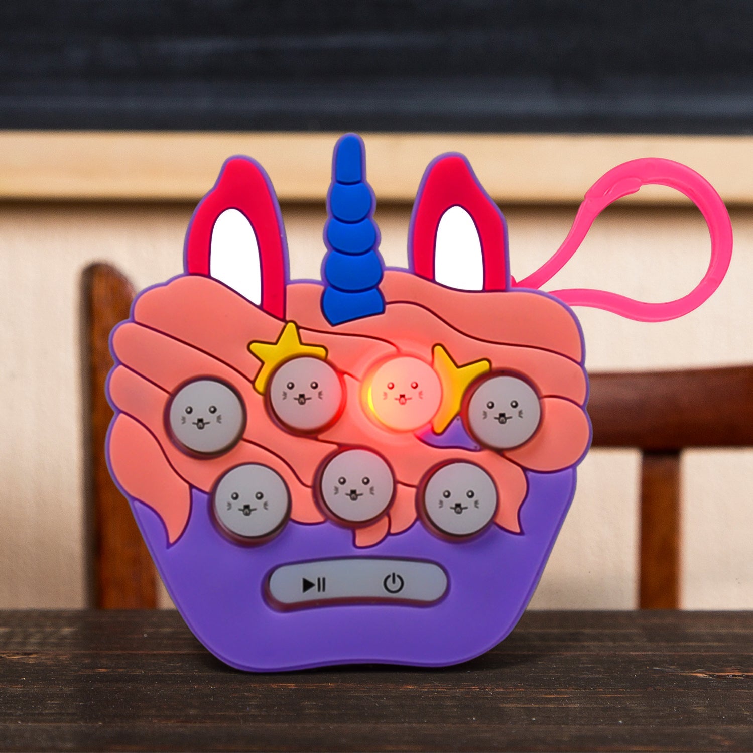 ALVENZA Mini Push Bubbles Game – Music & Memory Keychain | Play Mancer