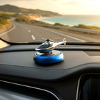 ALVENZA Solar Helicopter Car Air Freshener – Rotates & Freshens Dashboard