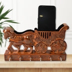 Rath Wall Key Holder 6 Hooks, Decorative - Back View
