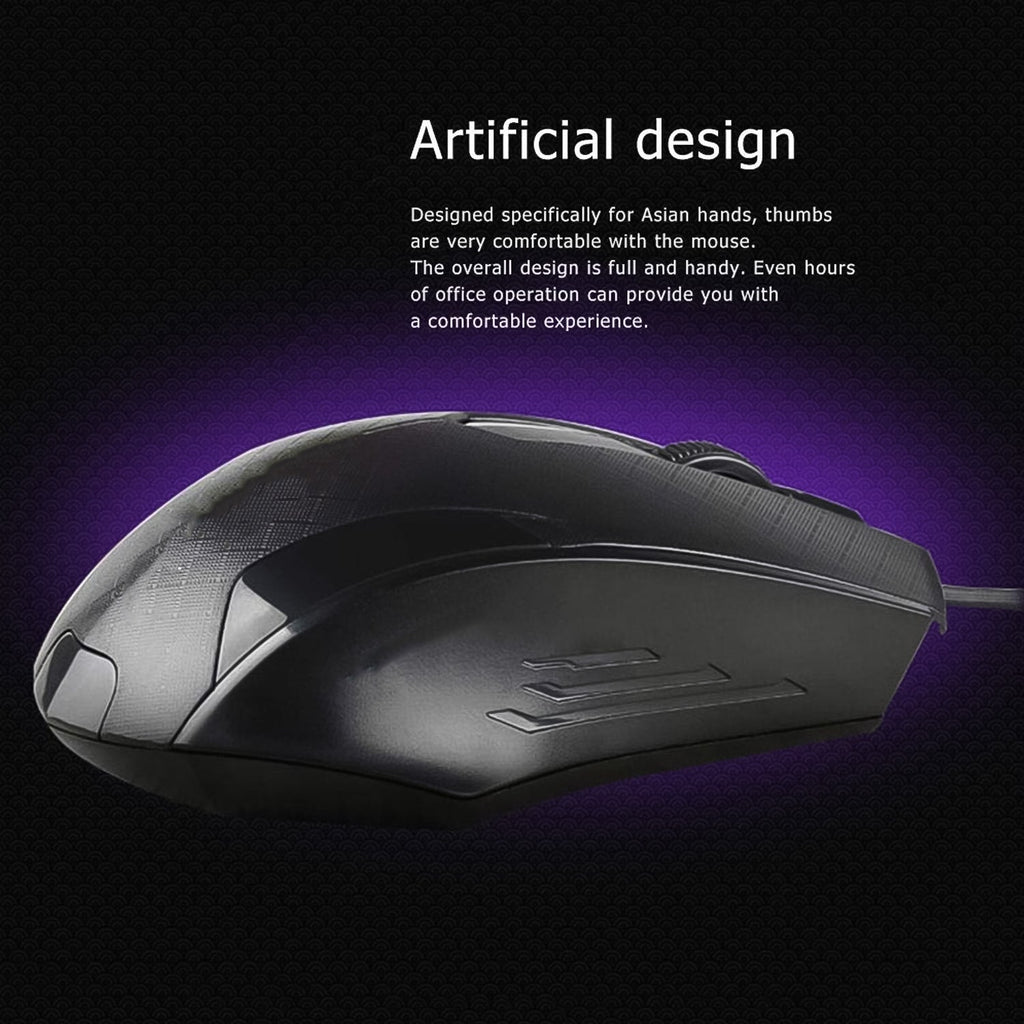 ALVENZA Wired Optical Mouse – Ergonomic, 1000 DPI for Laptop | Compshop