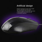 ALVENZA Wired Optical Mouse – Ergonomic, 1000 DPI for Laptop | Compshop
