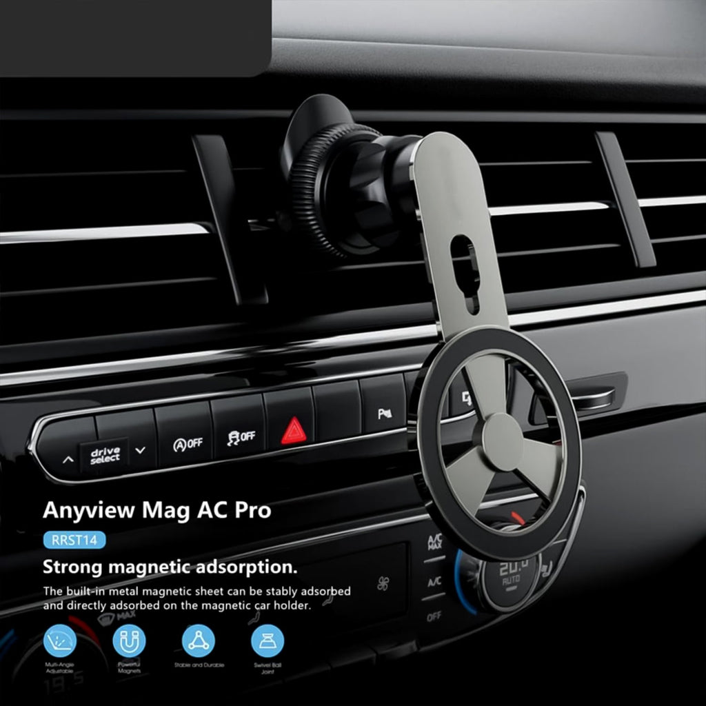 ALVENZA Magnetic Car Phone Holder – 360° Rotatable Air Vent Mount | Velvet Wheels