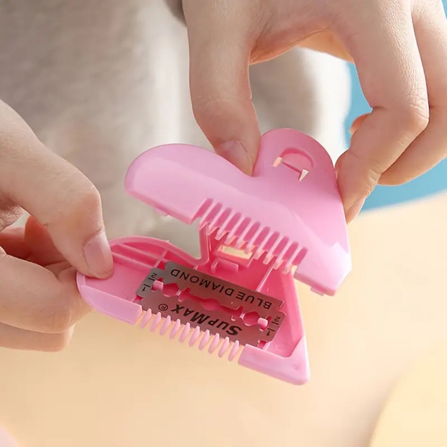 Heart Shape Hair Cutting Scissors Safe, Precise & Stylish for All - Back View