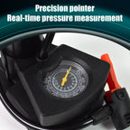 ALVENZA Foot Bike Pump – Portable Cycle Tire Inflator with Gauge | Indo Glow