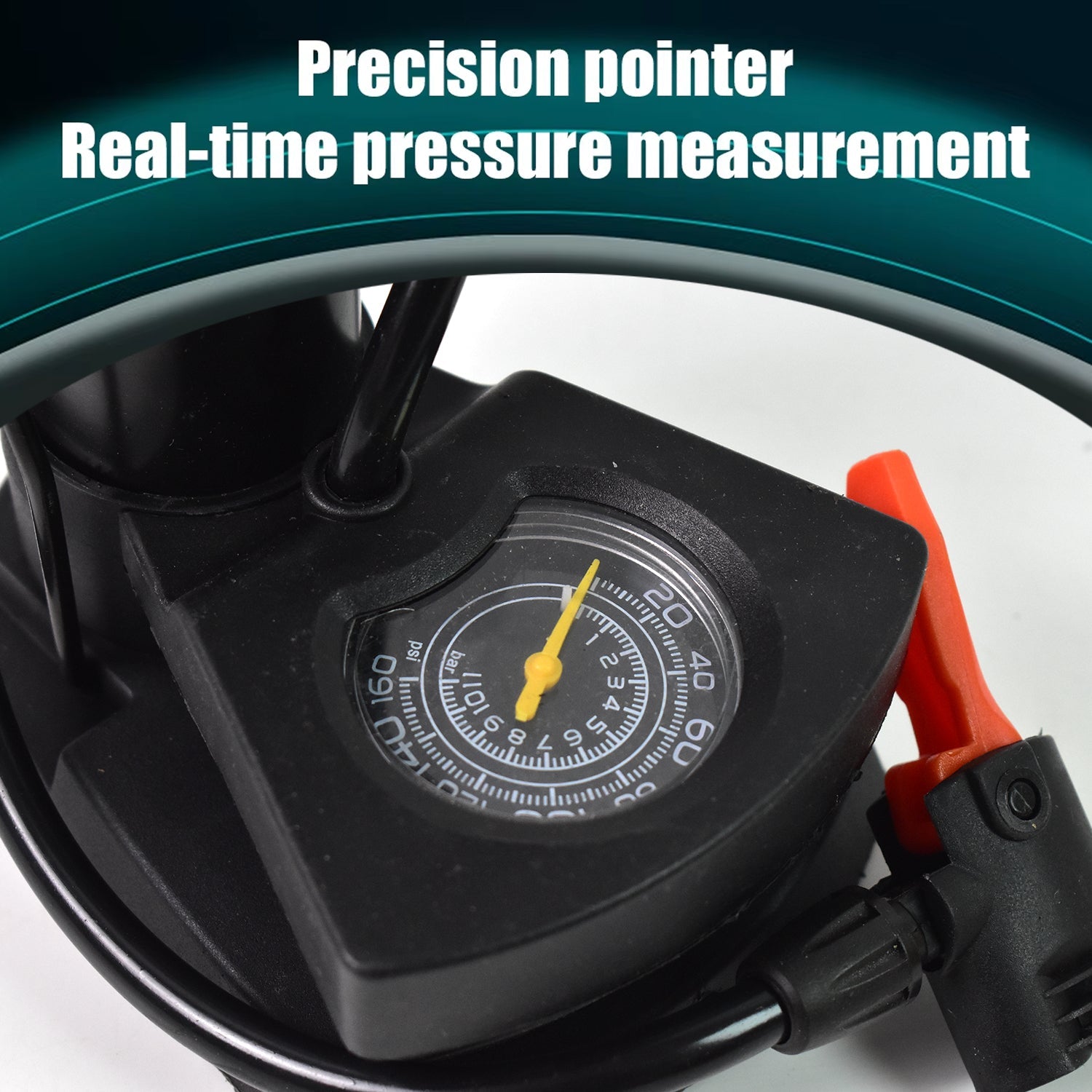 ALVENZA Foot Bike Pump – Portable Cycle Tire Inflator with Gauge | Indo Glow