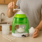 ALVENZA Manual Ice Crusher – Portable Snow Cone Maker with Hand Crank