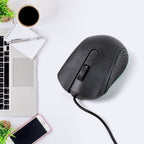 Wired Optical Mouse M-022, USB Connectivity | Compshop - Front View