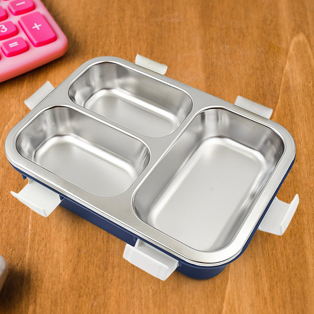 ALVENZA Insulated Lunch Box – 3-Compartment Stainless Steel | Lunchie Bunchie