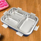 ALVENZA Insulated Lunch Box – 3-Compartment Stainless Steel | Lunchie Bunchie