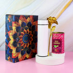 ALVENZA Personalized Gift Box – Elegant Rose & Bottle Set