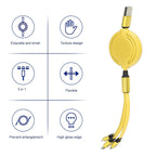 ALVENZA Retractable Charging Cable – 3-in-1 Universal Type C Micro USB | Indo Glow